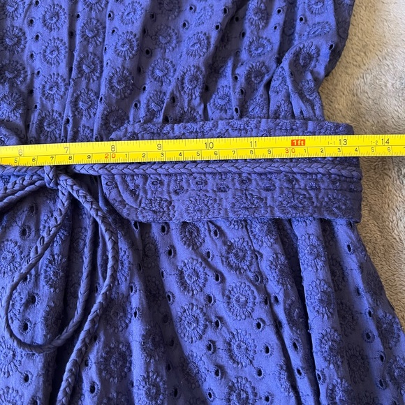 Modcloth, Plenty by Tracy Reese Navy Eyelet Dress with Belt, size S - Picture 8 of 9